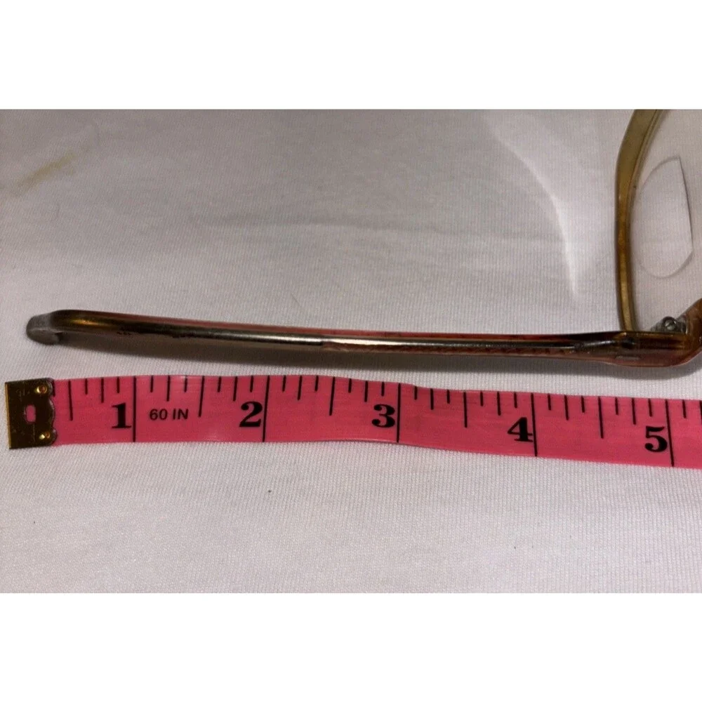 Vtg Sterling Optical Retro Oversized EW Steel Frame 53018 Eyeglasses 80S Mom